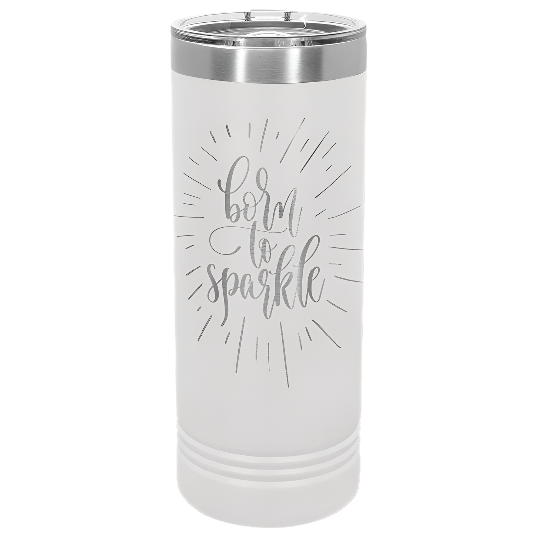 White "Skinny" Tumbler 22 oz.