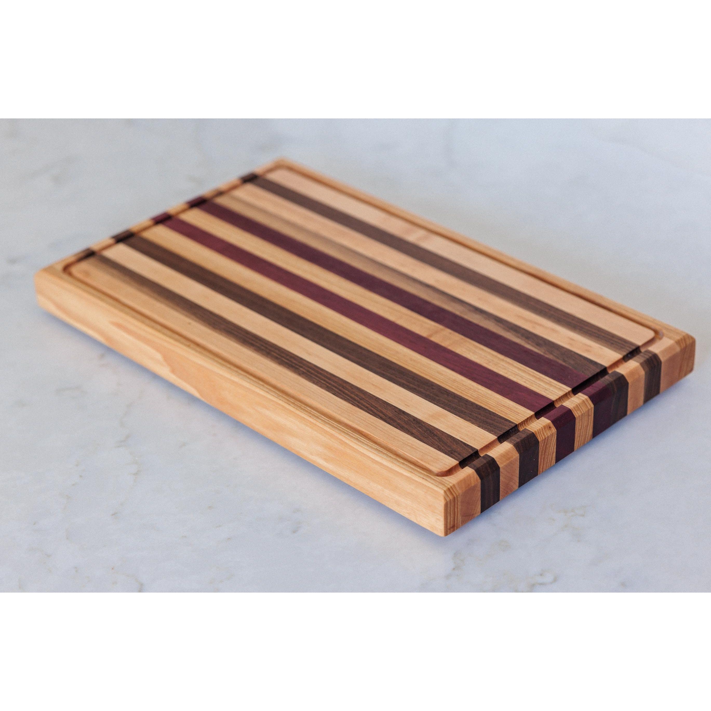 Cutting Board (C) with juice groove hotsell - Purpleheart, Walnut, Cherry & Maple (C)