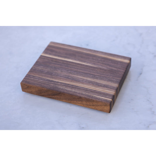 Small Hardwood (Walnut) Cutting BOARD. Approx. 10"x9"x1.25"