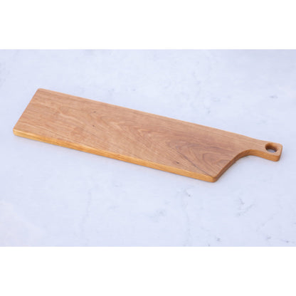 Cherry Charcuterie board: Elevate your gatherings with this stunning 7"x25"x3/4" board. Crafted to perfection, it adds excitement and elegance. A must-have for unforgettable moments.