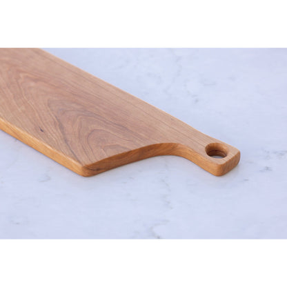 Cherry Charcuterie board: Elevate your gatherings with this stunning 7"x25"x3/4" board. Crafted to perfection, it adds excitement and elegance. A must-have for unforgettable moments.